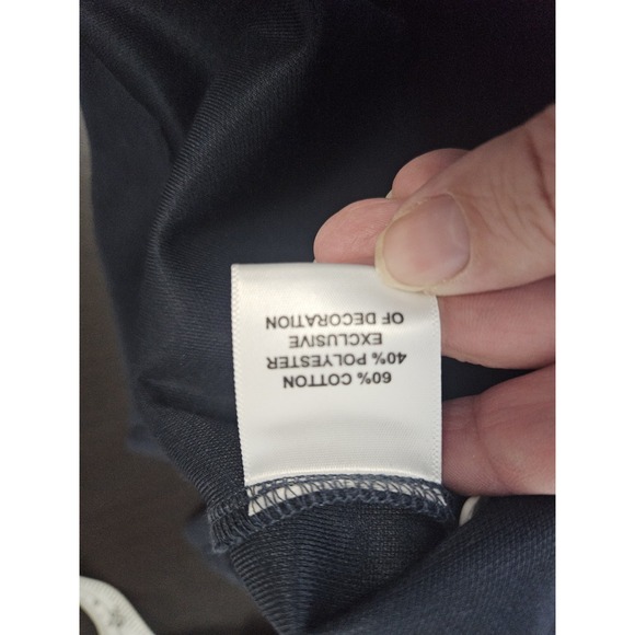 Taylor Byrd Polo Shirt XL Navy Red‎ Trim Green Flamingo Logo Cotton Blend - Picture 5 of 8